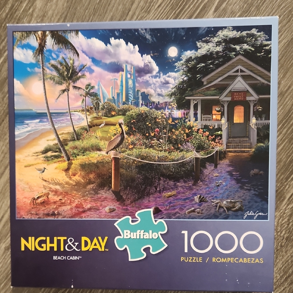 Buffalo David Bitton Blue and Green Puzzle Game